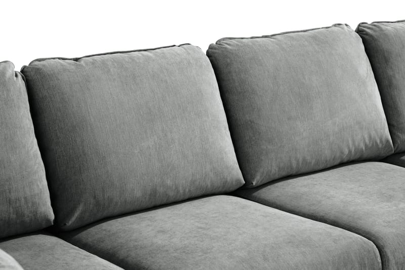 Trend Lyx 4-sits Högervänd U-formad Soffa med Divan och Schäslong i Tyg - Grå - Products - Möbler - Soffa - U-soffa