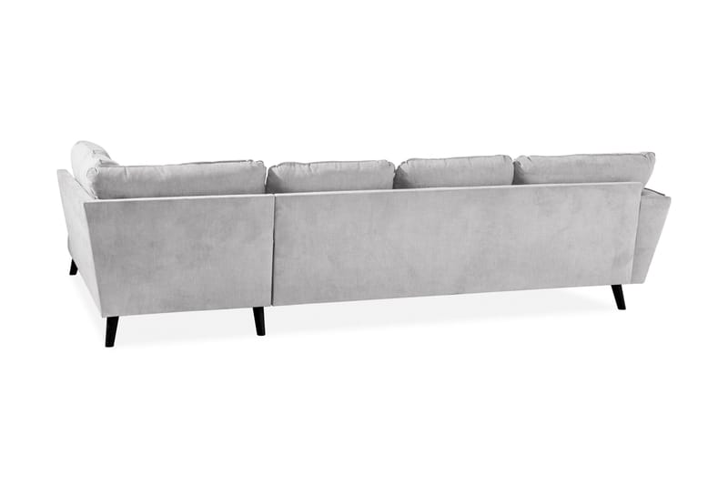 Trend Lyx 4-sits Högervänd U-formad Soffa med Divan och Schäslong i Tyg - Ljusgrå - Products - Möbler - Soffa - U-soffa