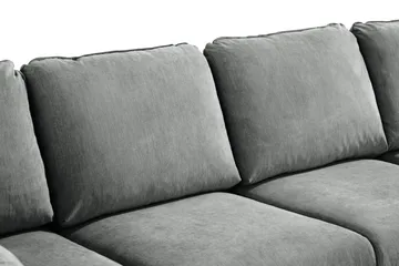 Trend Lyx 4-sits Vänstervänd U-formad Soffa med Divan och Schäslong i Tyg - Grå - Products - Möbler - Soffa - U-soffa