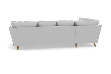 Trend Lyx 4-sits Vänstervänd U-formad Soffa med Divan och Schäslong i Tyg - Ljusgrå - Products - Möbler - Soffa - U-soffa