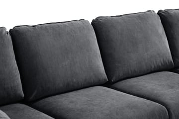 Trend Lyx 4-sits Vänstervänd U-formad Soffa med Divan och Schäslong i Tyg - Mörkgrå - Products - Möbler - Soffa - U-soffa