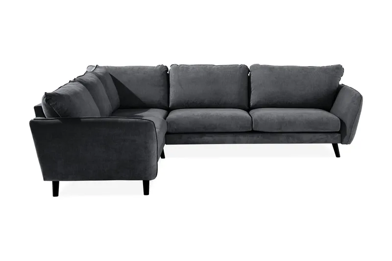 Trend Lyx 6-sits Vändbar L-formad Hörnsoffa i Tyg - Mörkgrå - Products - Möbler - Soffa - Hörnsoffa