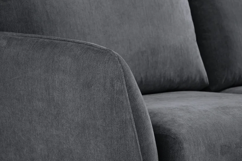 Trend Lyx 6-sits Vändbar L-formad Hörnsoffa i Tyg - Mörkgrå - Products - Möbler - Soffa - Hörnsoffa