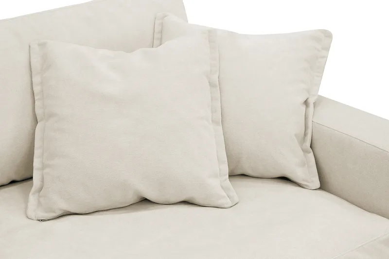 Valencia Extra Djup 3-sits Soffa i Chenille - Beige - Products - Möbler - Soffa - 3 sits soffa