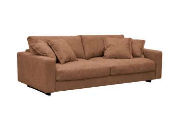 Valencia Extra Djup 3-sits Soffa i Chenille - Rostbrun - Products - Möbler - Soffa - 3 sits soffa
