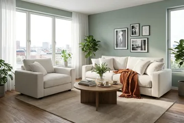 Valencia Extra Djup 3-sits Soffa - Offwhite - Products - Möbler - Soffa - 3 sits soffa