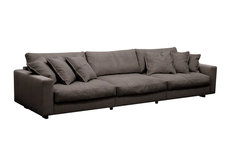Valencia Soffgrupp Extra Djup 5-sits Soffa + Fåtölj - Brun - Products - Möbler - Soffa - Soffgrupp