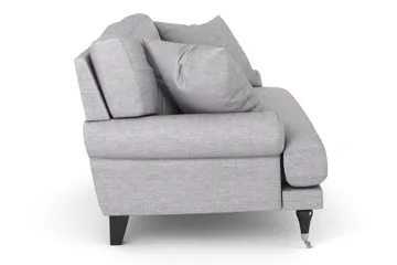 Andrew Loveseat - Ljusgrå/Krom - Products - Möbler - Fåtölj & stolar - Fåtölj
