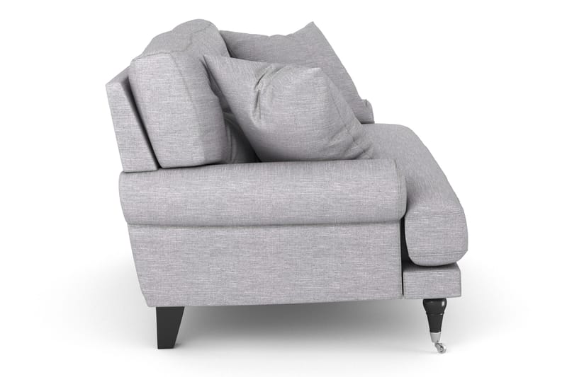 Andrew Loveseat - Ljusgrå/Krom - Products - Möbler - Fåtölj & stolar - Fåtölj