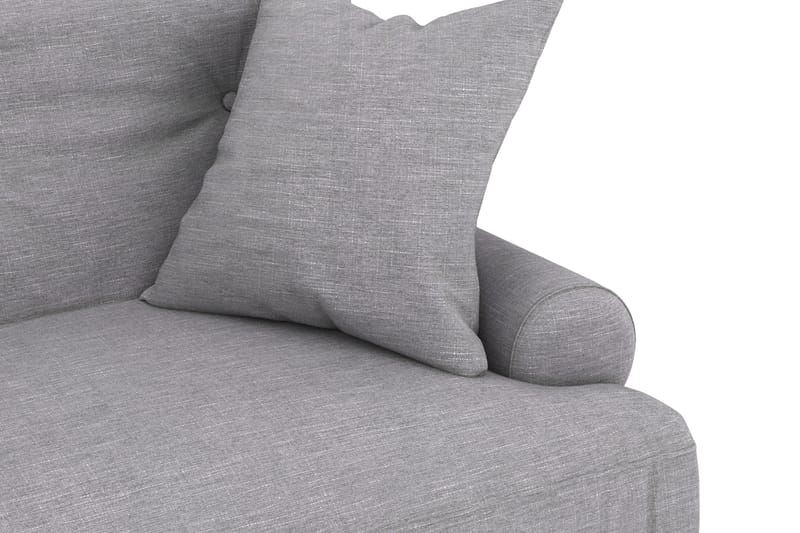 Andrew Loveseat - Ljusgrå/Krom - Products - Möbler - Fåtölj & stolar - Fåtölj