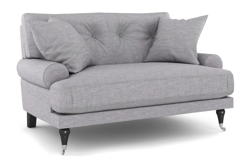 Andrew Loveseat - Ljusgrå/Krom - Products - Möbler - Fåtölj & stolar - Fåtölj