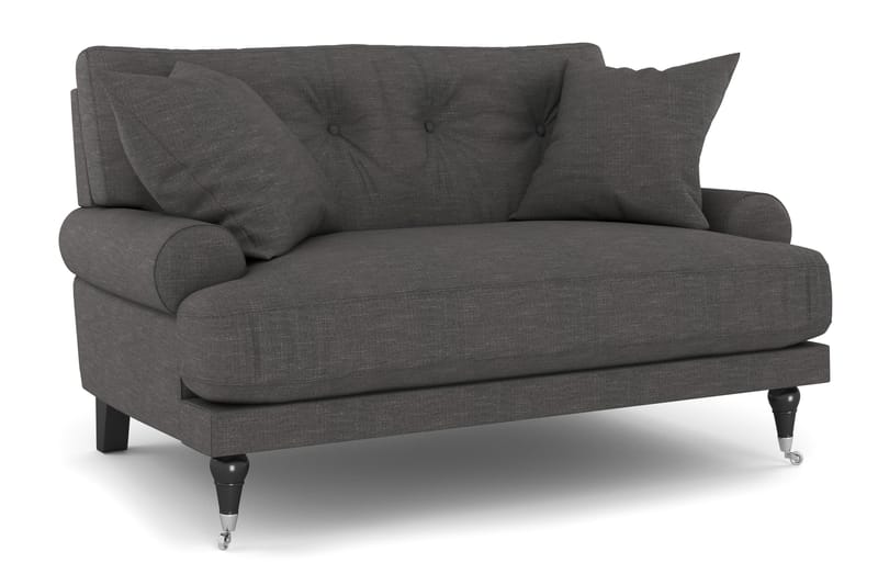 Andrew Loveseat - Mörkgrå/Krom - Products - Möbler - Fåtölj & stolar - Fåtölj