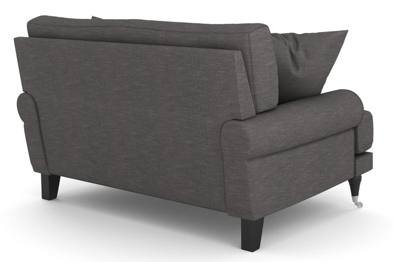Andrew Loveseat - Mörkgrå/Krom - Products - Möbler - Fåtölj & stolar - Fåtölj