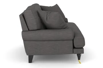 Andrew Loveseat - Mörkgrå/Mässing - Products - Möbler - Fåtölj & stolar - Fåtölj