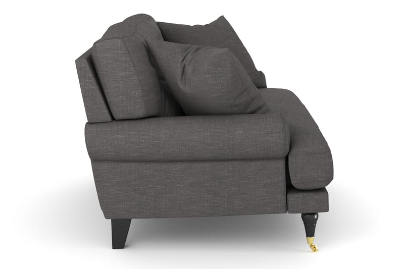 Andrew Loveseat - Mörkgrå/Mässing - Products - Möbler - Fåtölj & stolar - Fåtölj