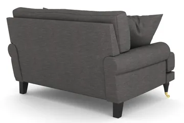 Andrew Loveseat - Mörkgrå/Mässing - Products - Möbler - Fåtölj & stolar - Fåtölj
