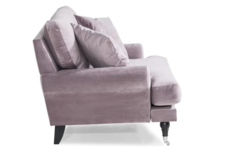 Andrew Loveseat Sammet - Lila/Krom - Products - Möbler - Fåtölj & stolar - Fåtölj