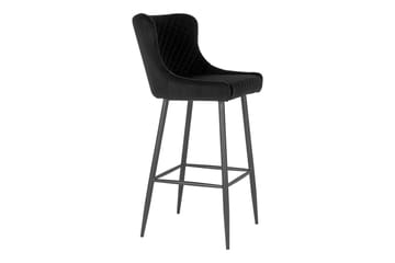 Arrowind Barstol - Sammet/Svart - Products - Möbler - Fåtölj & stolar - Barstol & barpall
