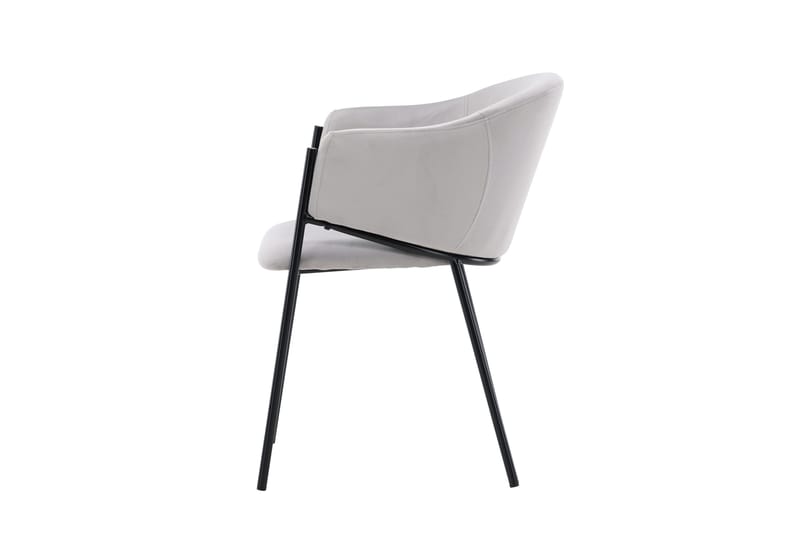 Evelina Karmstol - Grå - Products - Möbler - Fåtölj & stolar - Matstol & köksstol