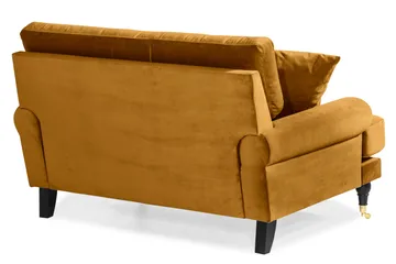 Andrew Loveseat Sammet - Amber/Mässing - Products - Möbler - Fåtölj & stolar - Fåtölj - Sammetsfåtölj