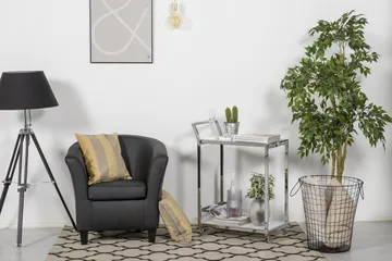 Vegas Clubfåtölj Konstläder - Svart - Products - Möbler - Fåtölj & stolar - Fåtölj - Skinnfåtölj & läderfåtölj