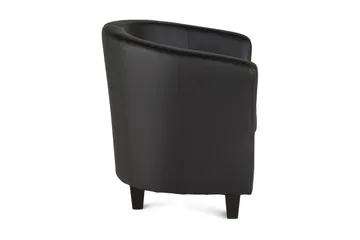 Vegas Clubfåtölj Konstläder - Svart - Products - Möbler - Fåtölj & stolar - Fåtölj - Skinnfåtölj & läderfåtölj