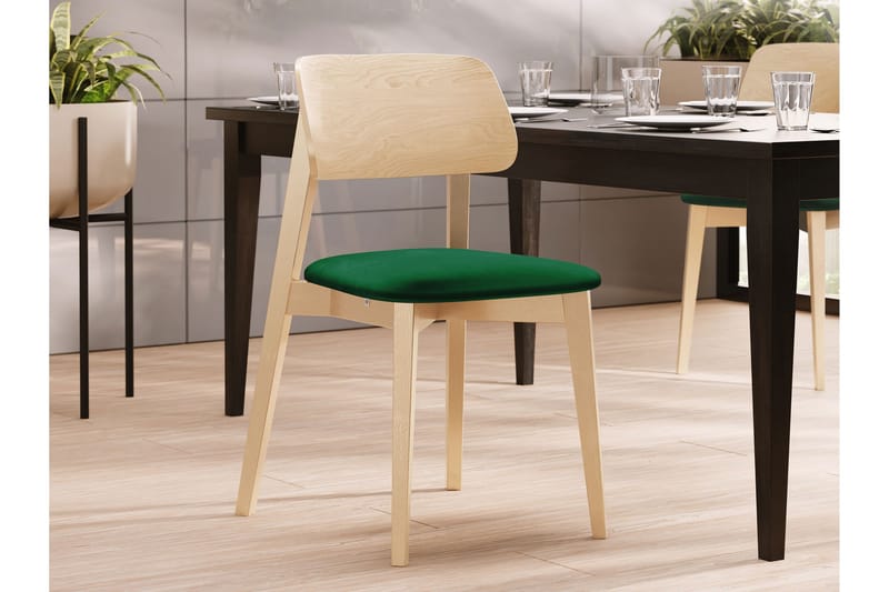 Ferrara Matstol - Grön/Beige - Products - Möbler - Fåtölj & stolar - Matstol & köksstol