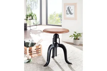 Goyala Sittpall - Antracit/Brun - Products - Möbler - Fåtölj & stolar - Pall & puff