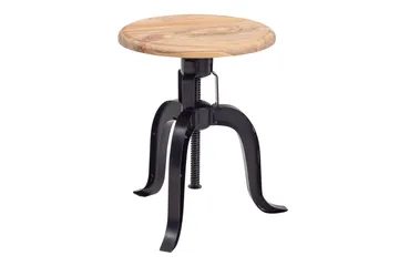 Goyala Sittpall - Antracit/Brun - Products - Möbler - Fåtölj & stolar - Pall & puff