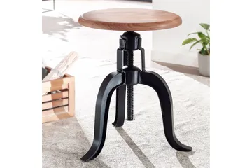 Goyala Sittpall - Antracit/Brun - Products - Möbler - Fåtölj & stolar - Pall & puff