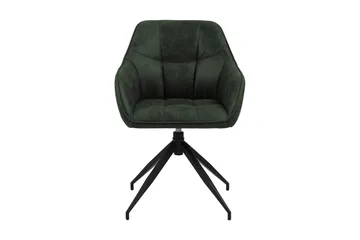 Harford Karmstol Spindelben - Grön/Matt Svart - Products - Möbler - Fåtölj & stolar - Karmstol