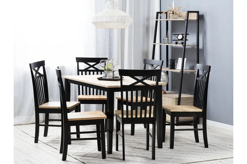 Houston Stol Set Om 2 St - Trä/Natur - Products - Möbler - Fåtölj & stolar - Matstol & köksstol