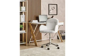 Kontorsstol Priddy Vit/Silver - Vit/Silver - Products - Möbler - Fåtölj & stolar - Kontorsstol & skrivbordsstol