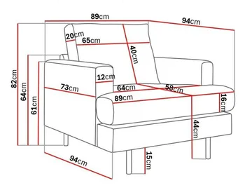 Menard Compact Fåtölj - Mörkgrå - Products - Möbler - Fåtölj & stolar - Fåtölj