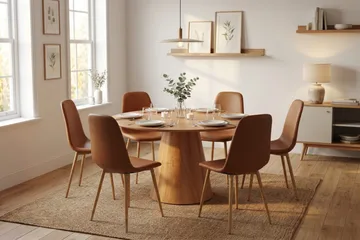 Nibe Matstol Konstläder - Brun/Ek - Products - Möbler - Fåtölj & stolar - Matstol & köksstol
