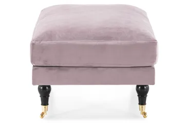 Andrew Fotpall Sammet - Lila/Mässing - Products - Möbler - Fåtölj & stolar - Pall & puff - Fotpallar