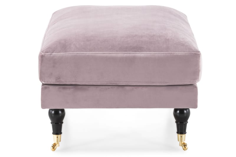 Andrew Fotpall Sammet - Lila/Mässing - Products - Möbler - Fåtölj & stolar - Pall & puff - Fotpallar