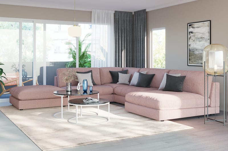 Arken Fotpall - Rosa - Products - Möbler - Fåtölj & stolar - Pall & puff - Fotpallar