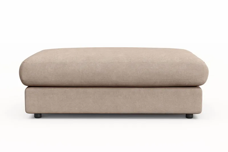 Arken Lyx Rektangulär Fotpall i Tyg - Beige - Products - Möbler - Fåtölj & stolar - Pall & puff - Fotpallar