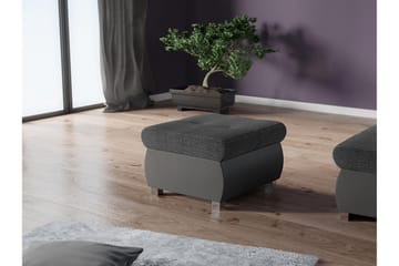 Cerys Fotpall 60 cm - Ljusgrå/Mörkgrå - Products - Möbler - Fåtölj & stolar - Pall & puff - Fotpallar