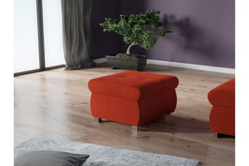 Cerys Fotpall 60 cm - Röd - Products - Möbler - Fåtölj & stolar - Pall & puff - Fotpallar