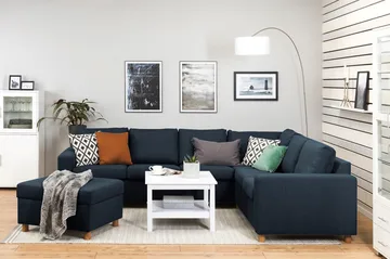 Crazy Fotpall med Förvaring 80x65 - Mörkblå - Products - Möbler - Fåtölj & stolar - Pall & puff - Fotpallar