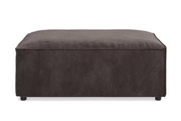 Cubo 1-sits  Rektangulär Fotpallsmodul i Sammet 120 cm bred - Mörkgrå - Products - Möbler - Fåtölj & stolar - Pall & puff - Fotpallar