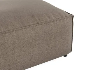 Cubo 1-sits  Rektangulär Fotpallsmodul i Tyg 80 cm bred - Grå - Products - Möbler - Fåtölj & stolar - Pall & puff - Fotpallar