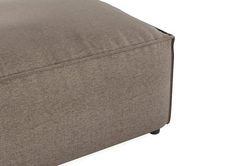 Cubo 1-sits  Rektangulär Fotpallsmodul i Tyg 80 cm bred - Grå - Products - Möbler - Fåtölj & stolar - Pall & puff - Fotpallar