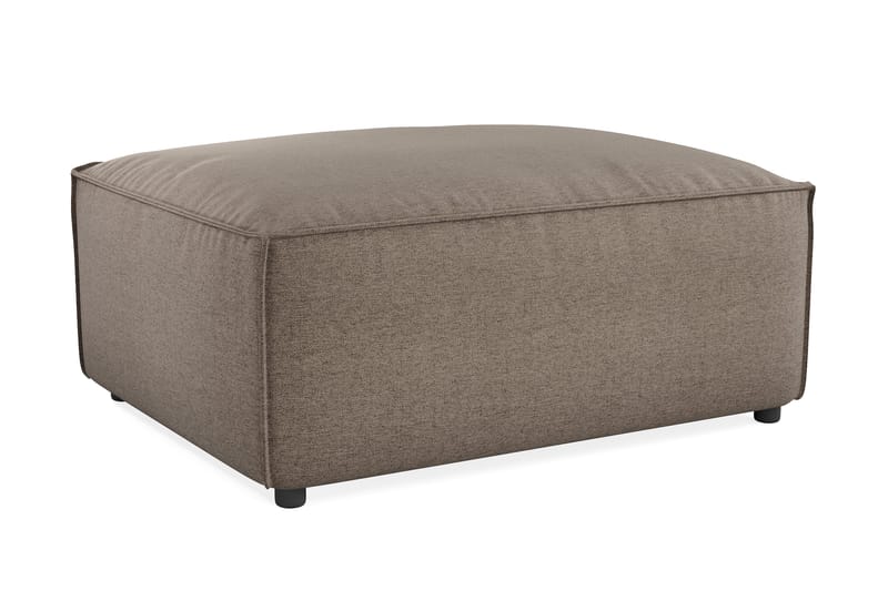 Cubo 1-sits  Rektangulär Fotpallsmodul i Tyg 80 cm bred - Grå - Products - Möbler - Fåtölj & stolar - Pall & puff - Fotpallar