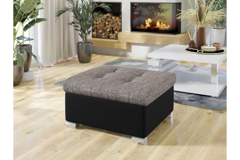 Dynir Fotpall 68 cm - Ljusgrå/Mörkgrå - Products - Möbler - Fåtölj & stolar - Pall & puff - Fotpallar