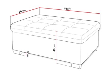 Dynir Fotpall 70 cm - Svart/Brun/Beige - Products - Möbler - Fåtölj & stolar - Pall & puff - Fotpallar