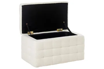 Fotpall Michigan Vit - Vit - Products - Möbler - Fåtölj & stolar - Pall & puff - Fotpallar