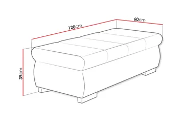 Gamal Fotpall 60 cm - Beige - Products - Möbler - Fåtölj & stolar - Pall & puff - Fotpallar